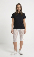 Leggings Cortos de Encaje