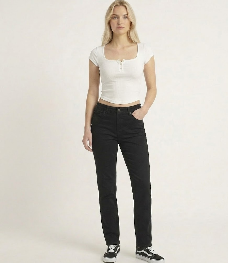 croptop ajustado casual