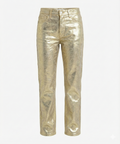 Jeans Wide Leg Mujer – Streetwear Y2K Metálico