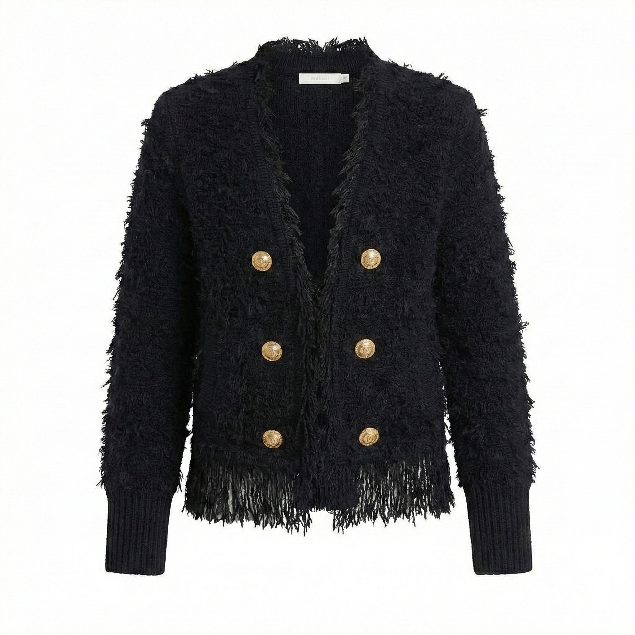 Abrigo Blanco Mujer – Doble Botonadura Elegante