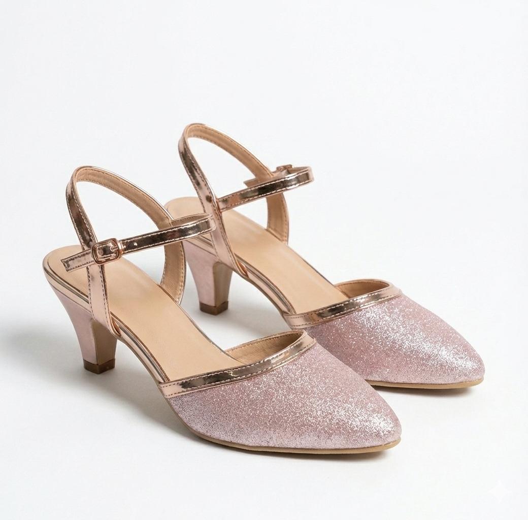 Sandalias con Purpurina