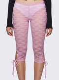 Leggings Cortos de Encaje