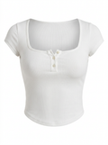 croptop ajustado casual