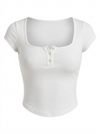 croptop ajustado casual
