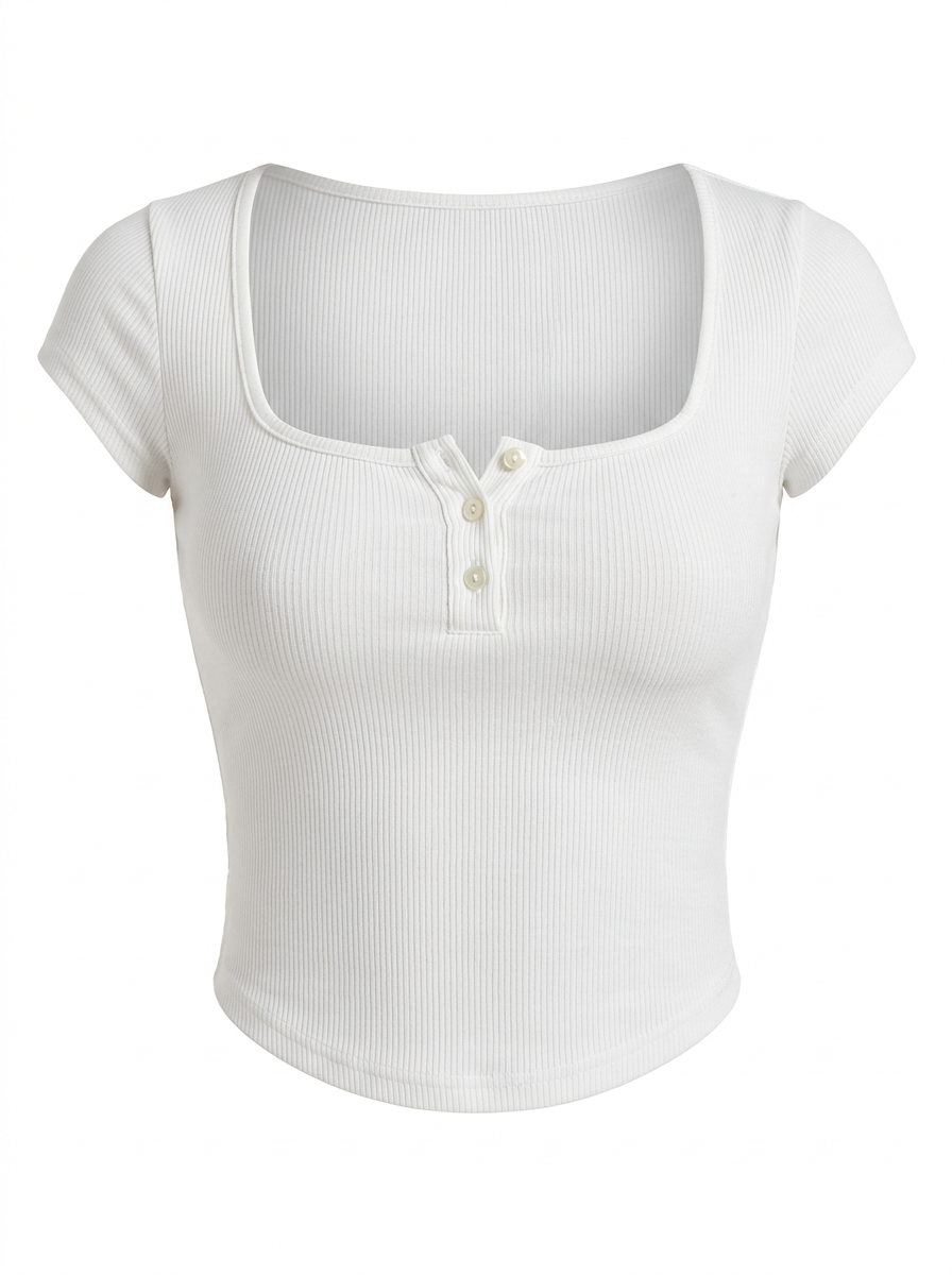 croptop ajustado casual